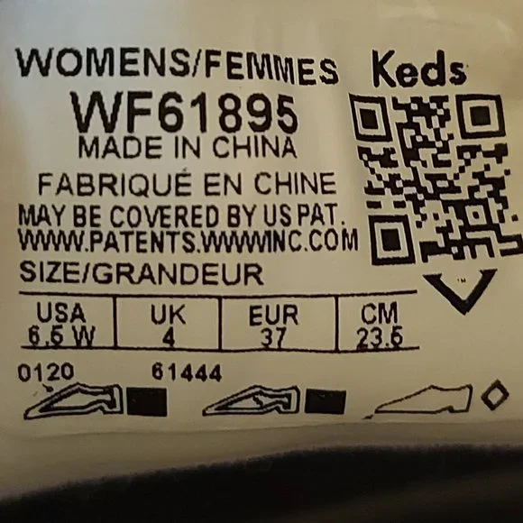 KEDS Champion Chambray Applique Navy Floral Sneaker w/ DearFoam Footbed, Sz 6.5W - Picture 8 of 8